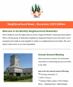 *NEW* Neighbourhood Newsletter